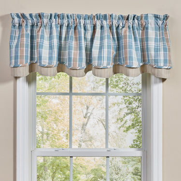 Jordan Plaid Lined Layered Valance 16